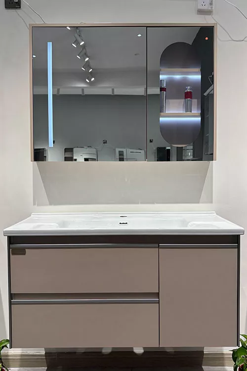 Modern-Style Multi-Layer Solid Wood Bathroom Vanity